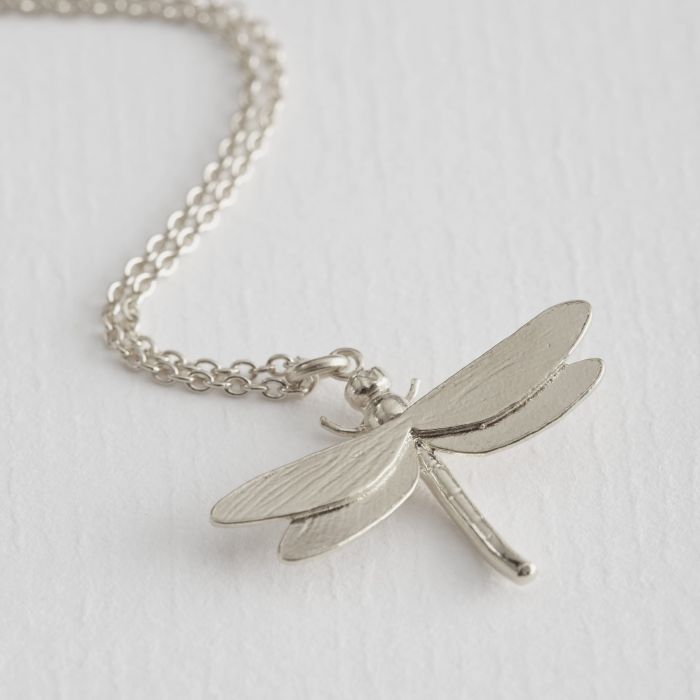 Dragonfly Pendant Necklace for Women - Sterling Silver Jewelry Gift for Birthday, Anniversary - Elegant Dragonfly Charm Necklace for Everyday Wear & Special Occasions