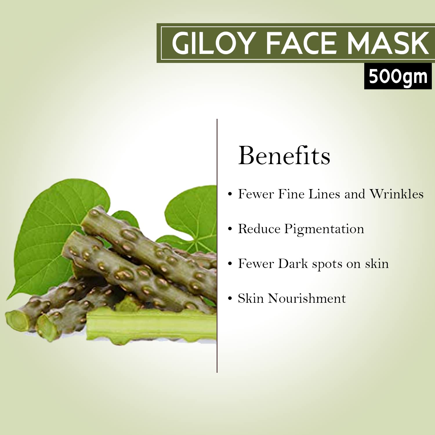 Pink Root Giloy Face Mask 500gm for Glowing Skin - Natural Ayurvedic Skincare for Acne, Wrinkles & Radiance | Daily Beauty Routine & Spa Treatment