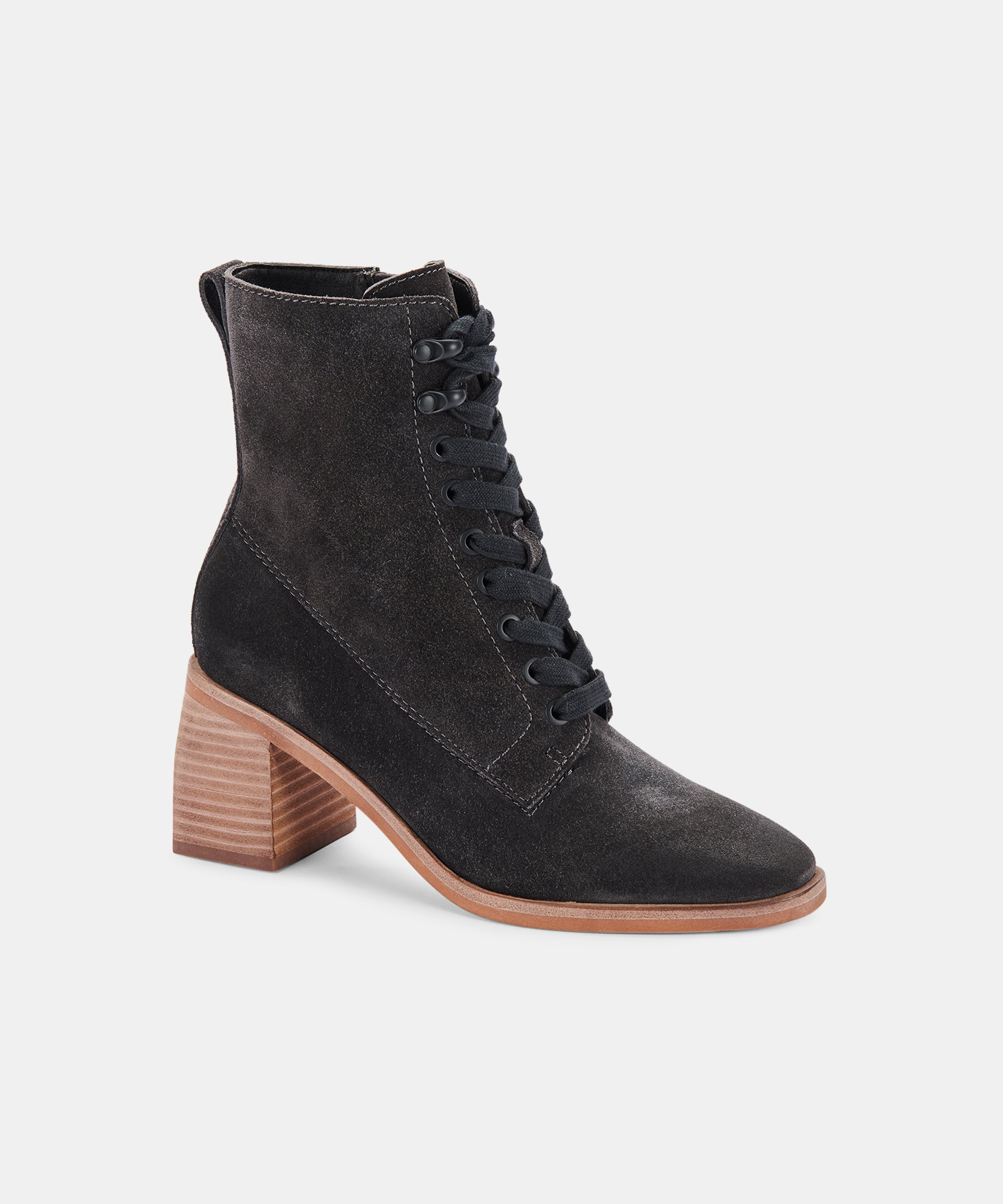 Iden Booties Anthracite Suede - Stylish & Comfortable Women's Ankle Boots for Casual Wear & Office Outfits | re:vita Collection