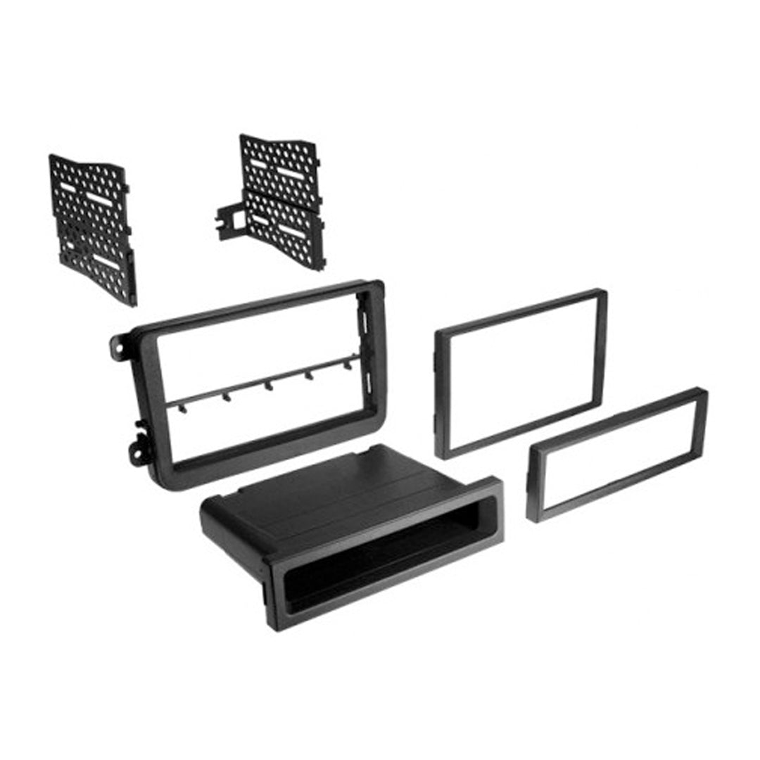 2005-2017 Volkswagen Single DIN & Double DIN Car Stereo Radio Installation Kit - VWK1017 | Compatible with ISO Standard | Perfect for Aftermarket Audio Upgrades & Custom Installations