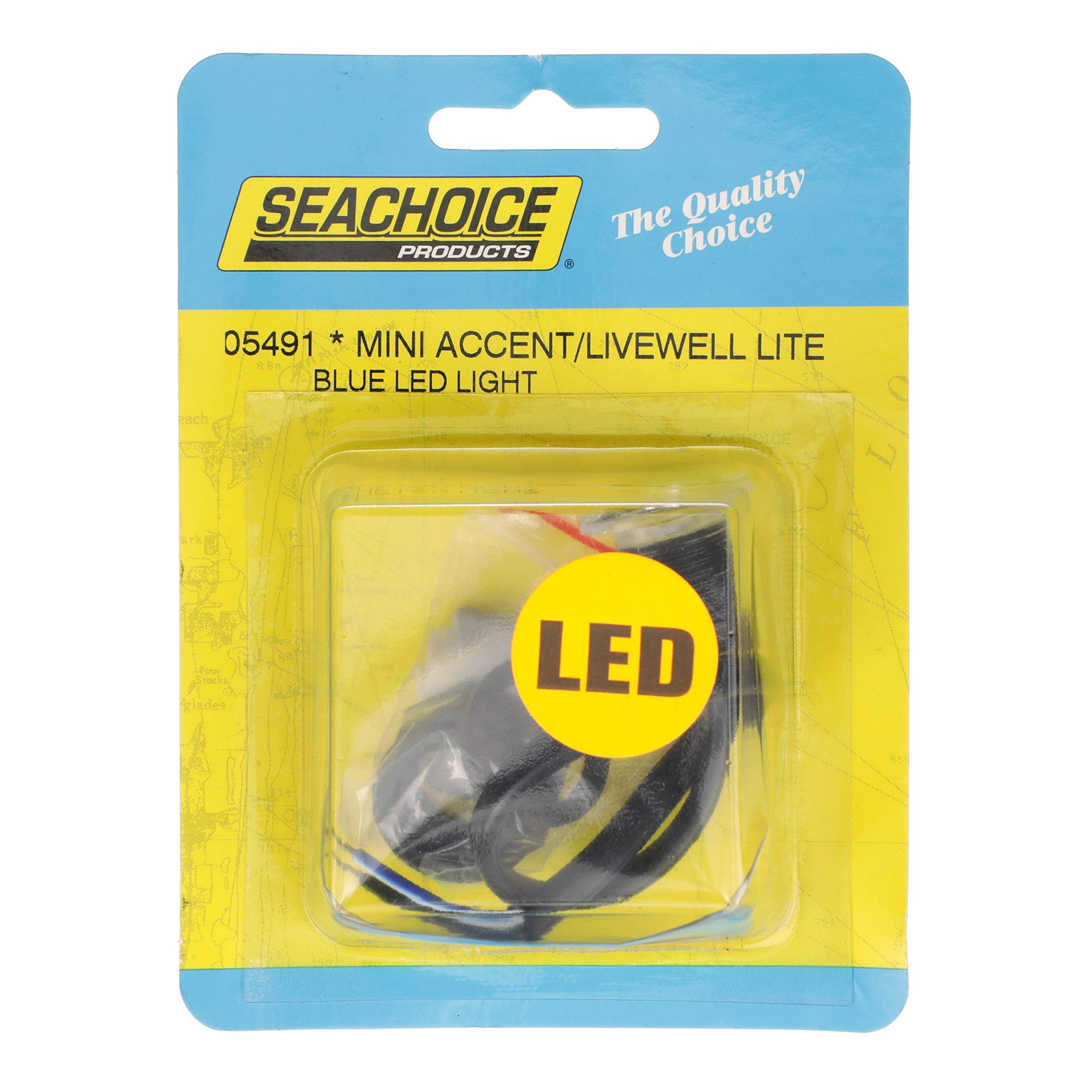 Seachoice Livewell Light - Mini Waterproof LED Accent Light with 50,000 Hours Lifespan | Perfect for Boat Livewells, Fish Tanks & Marine Lighting