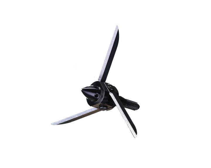Magnus Bullhead DOC Broadhead - 3 Blade Fixed Broadhead for Hunting - Perfect for Deer, Elk & Big Game Hunting - Durable & High Precision Archery Broadheads for Bowhunters