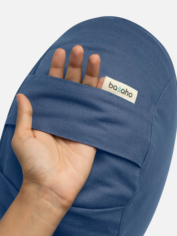Basaho Classic Zafu Meditation Cushion - Round Buckwheat Filled Yoga Pillow for Zen Sitting, Meditation & Floor Seating - Perfect for Home, Studio & Mindfulness Practice