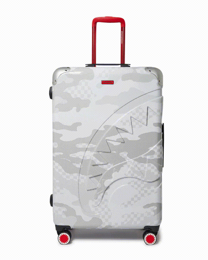 3AM LE BLANC Sharknautics Hardshell Full Size Luggage - Lightweight Spinner Suitcase for Travel, Business Trips & Vacations