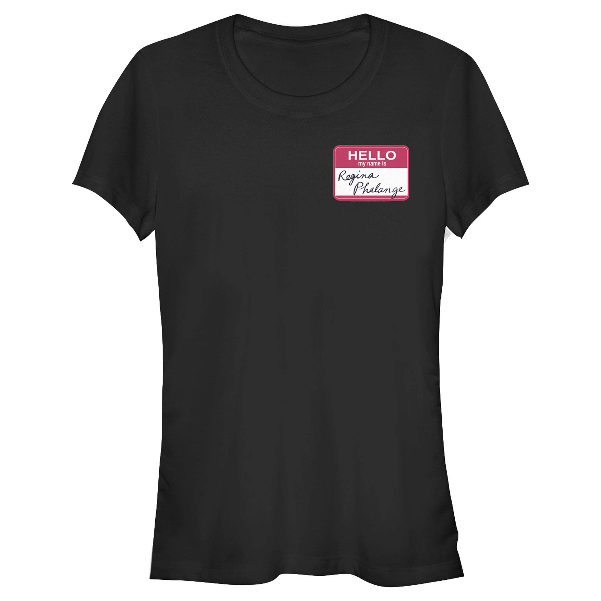 Junior's Friends Regina Phalange Name Tag T-Shirt | Funny TV Show Inspired Tee | Perfect for Cosplay, Gifts & Fan Events