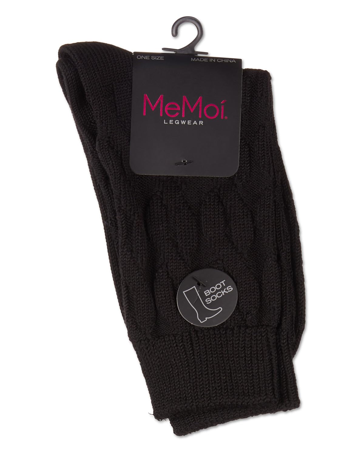 MeMoi Women's Neutral Twisted Knit Boot Socks - Cozy Essential Winter Socks for Boots, Shoes & Cold Weather Outfits
