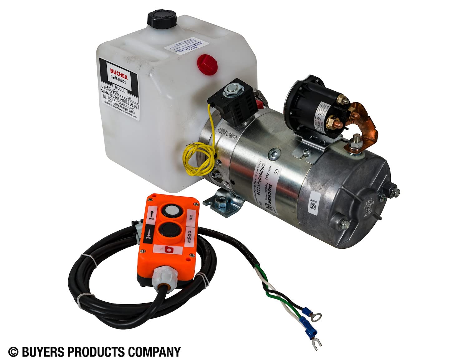 Buyers Products PU319 12V DC Hydraulic Power Unit - Heavy Duty Hydraulic Pump for Truck, Trailer & Industrial Equipment | Perfect for Dump Trailers, Snow Plows & Agricultural Machinery
