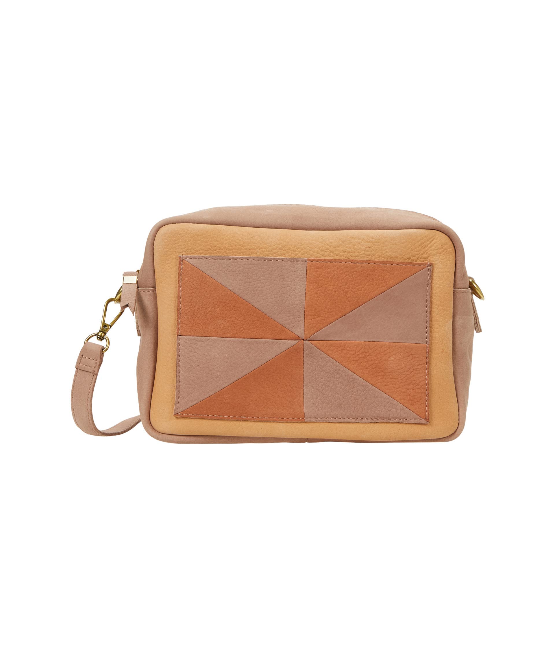 Madewell Large Transport Camera Bag - Patchwork Edition in Distant Sand Multi, One Size | Stylish Crossbody Bag for Travel, Photography & Everyday Use