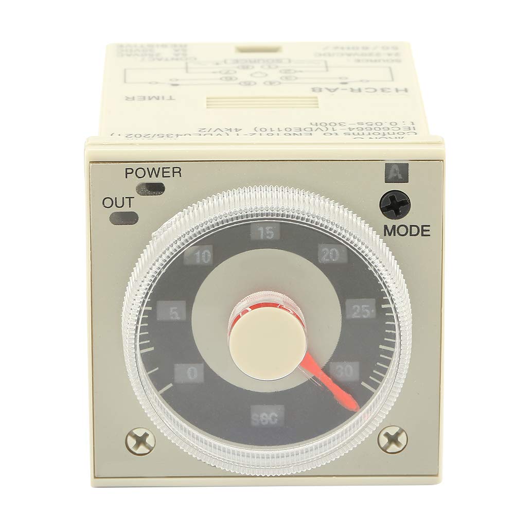 01 Repeat Cycle Timer - Waterproof Time Delay Relay with Large Contact Capacity & Stable Performance for Remote Control, Communication, Automation & Industrial Applications