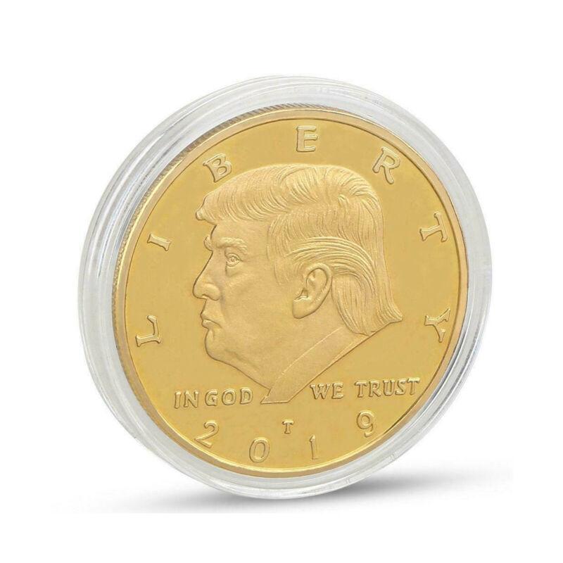 10PCS 2019 US President Donald Trump Inaugural Eagle Commemorative Coin Set - Gold Plated Collectible Coins for Gifts, Display & Coin Collections - Perfect for Political Memorabilia Enthusiasts & History Buffs