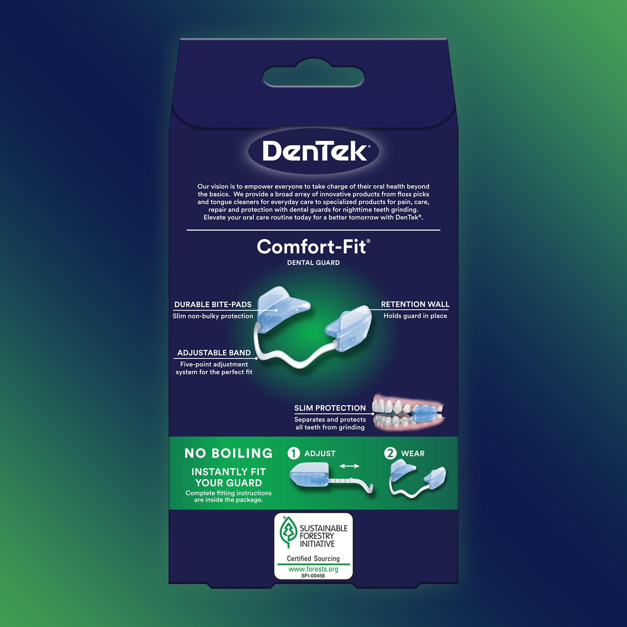 DenTek Comfort-Fit Nighttime Dental Guard for Teeth Grinding & Efferdent Anti-Bacterial Denture Cleanser Tablets (90 Count) - Protect Teeth While Sleeping & Keep Dentures Fresh