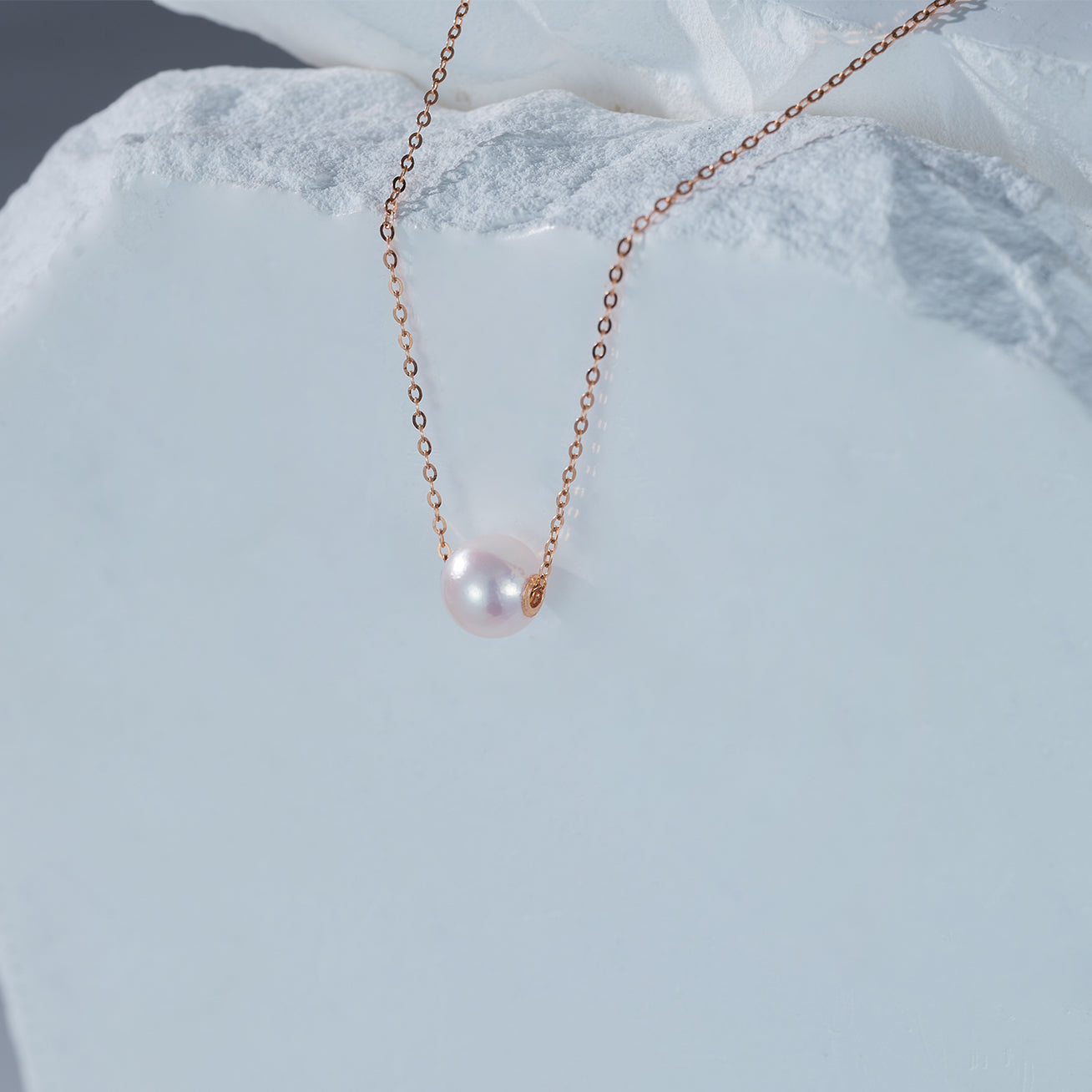18K Gold Interchangeable 9-10MM Freshwater Pearl Necklace for Women - Elegant Bridal Jewelry, Wedding Gift & Anniversary Present (Model KN00085) | Perfect for Formal Events, Date Nights and Special Occasions