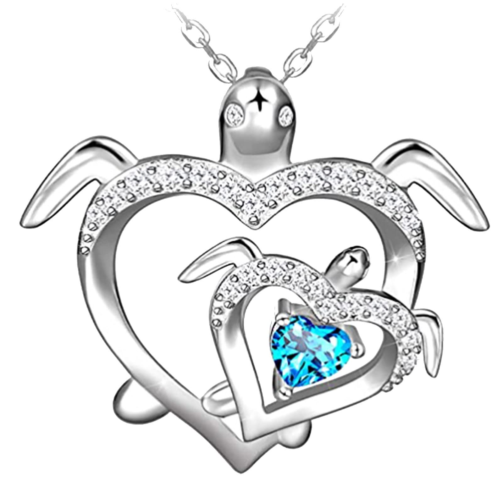 Diamond Animal Pendant Necklace for Women - Elegant Turtle Pendant with Diamond Accents, Perfect Gift for Mother's Day, Birthday & Anniversary | Jewelry for Everyday Wear & Special Occasions