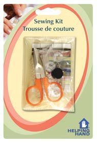 Helping Hand 156032 Portable Sewing Kit in Pouch - Essential Sewing Supplies for Travel, Emergency Repairs & Home DIY Projects