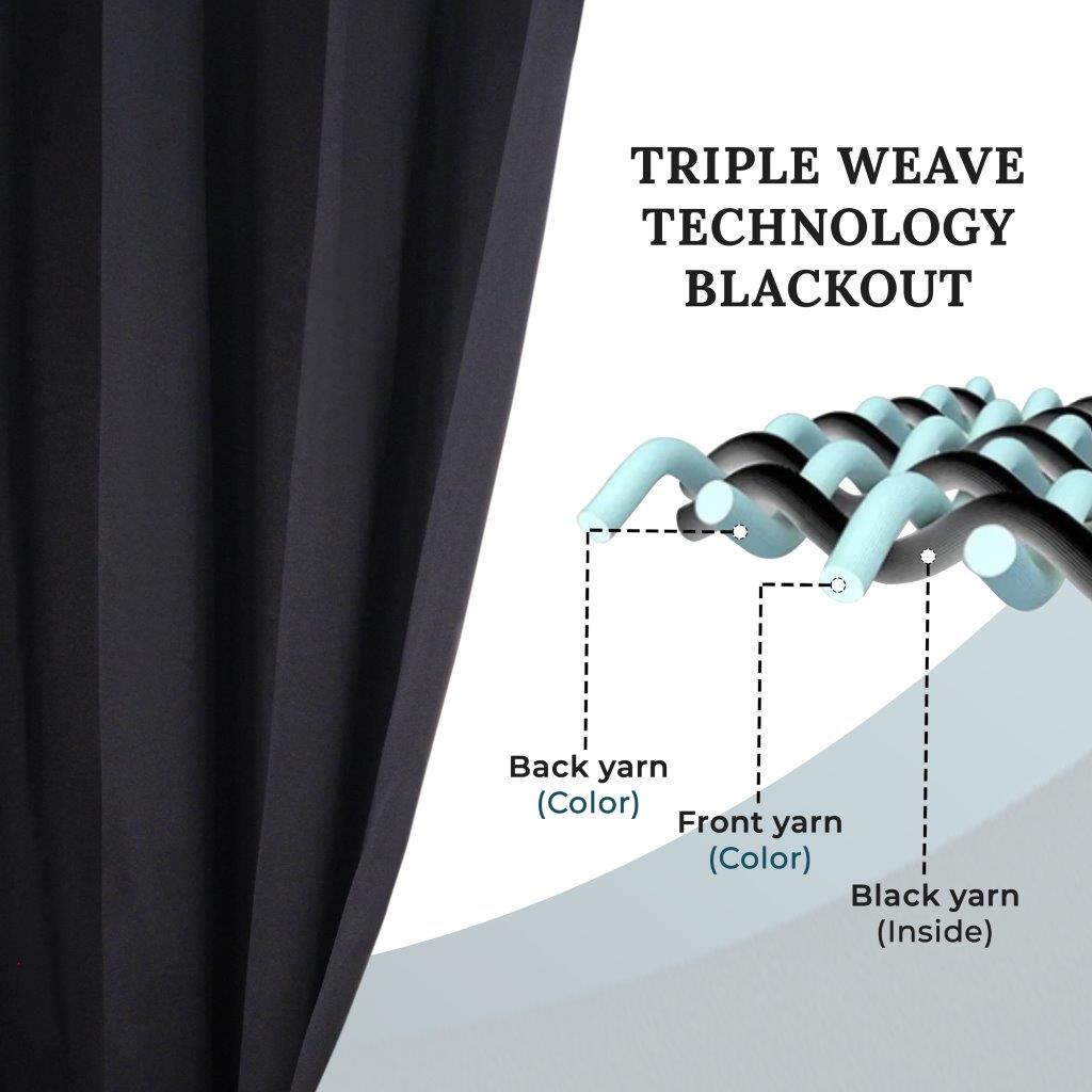 Blackout Curtains with Grommet Top - Solid Classic Modern Window Treatment for Bedroom & Living Room - Noise Reducing & Energy Saving