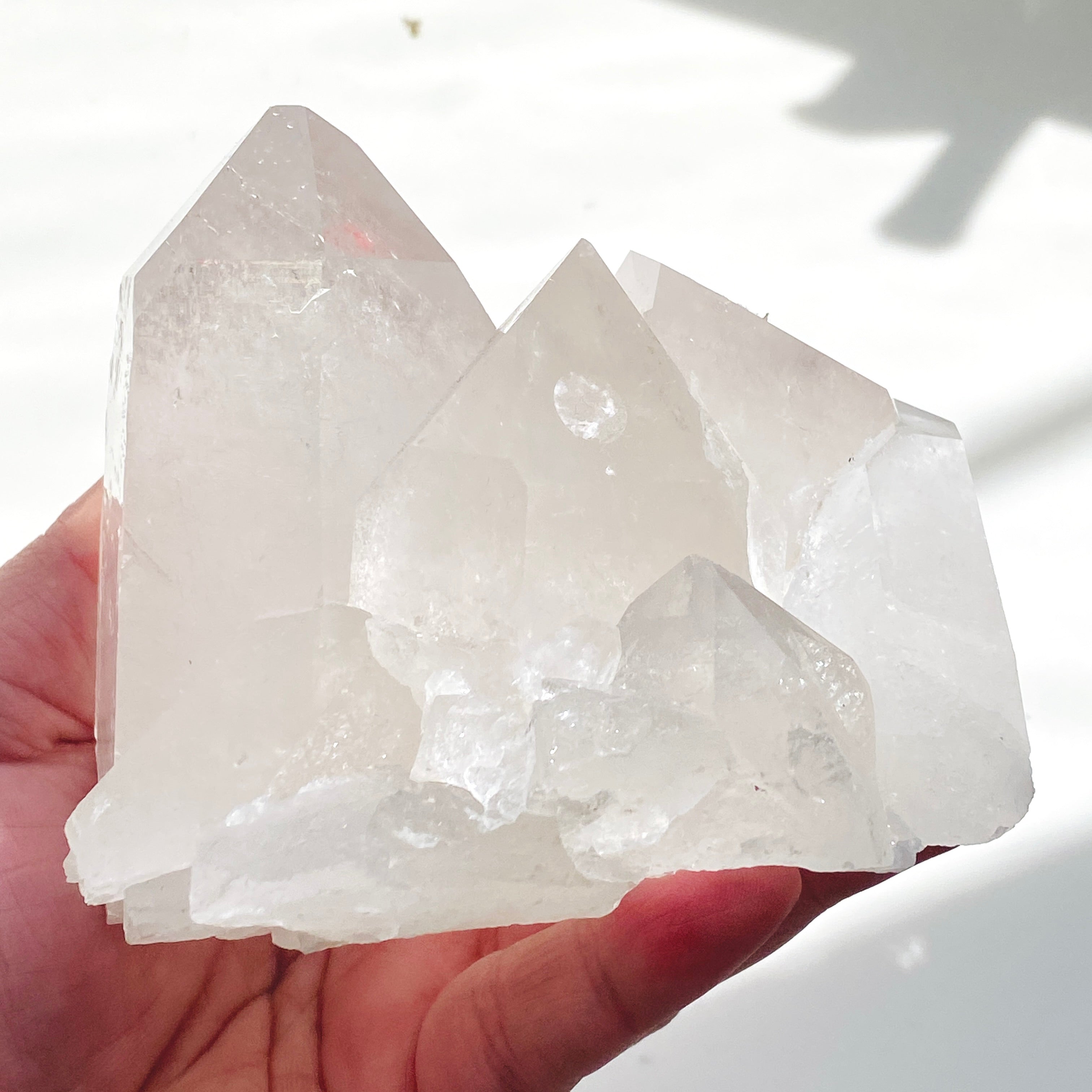 Natural Clear Quartz Crystal Cluster - Healing Stone for Meditation, Reiki, and Energy Work - CQC 44 | Home Decor, Spiritual Gift, and Feng Shui Accessory