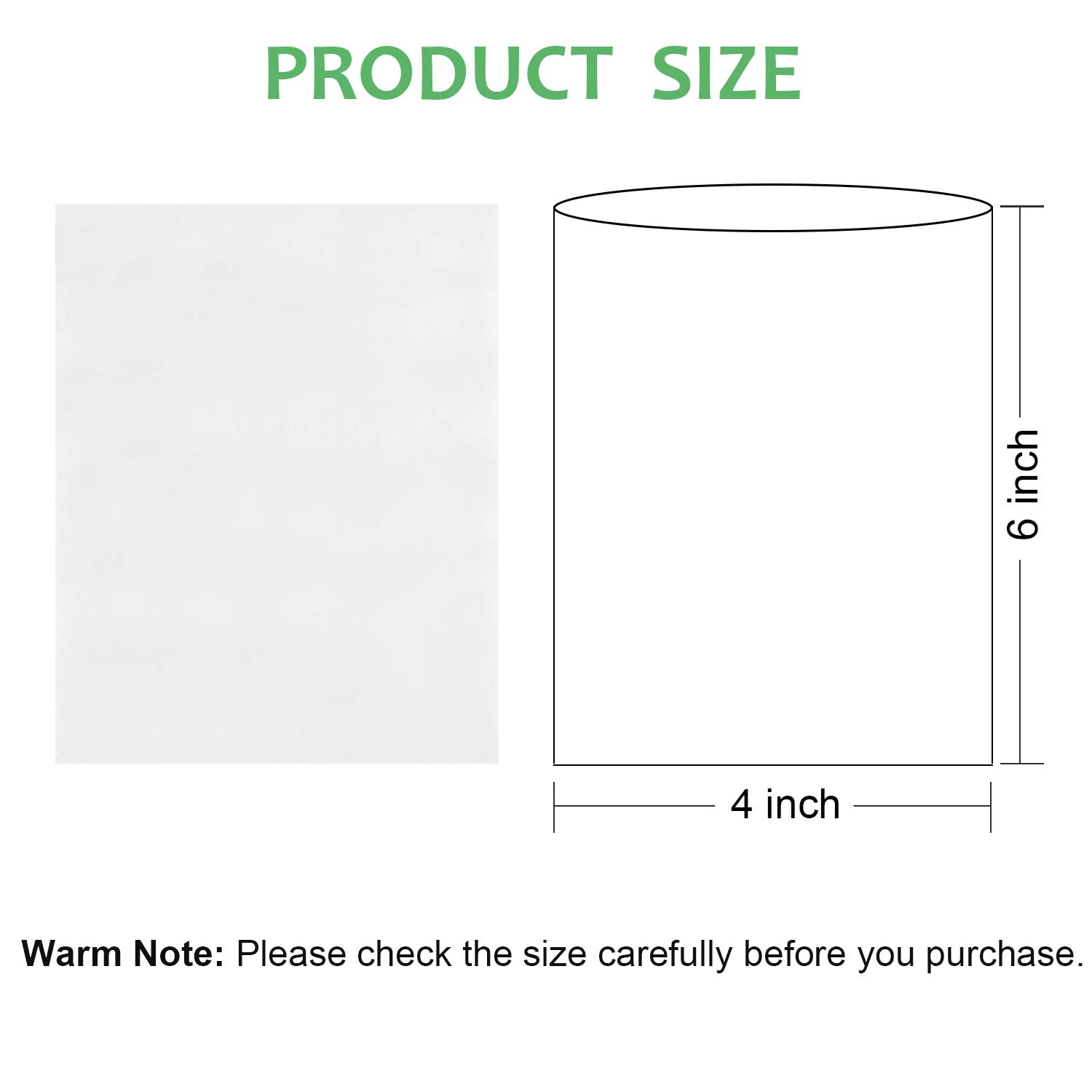 500Pcs 4x6 Inch Clear PVC Heat Shrink Wrap Bags for Soap & Bath Bombs - Perfect for Handmade Soap Packaging, Bath Bomb Wrapping, and Small Gift Packaging