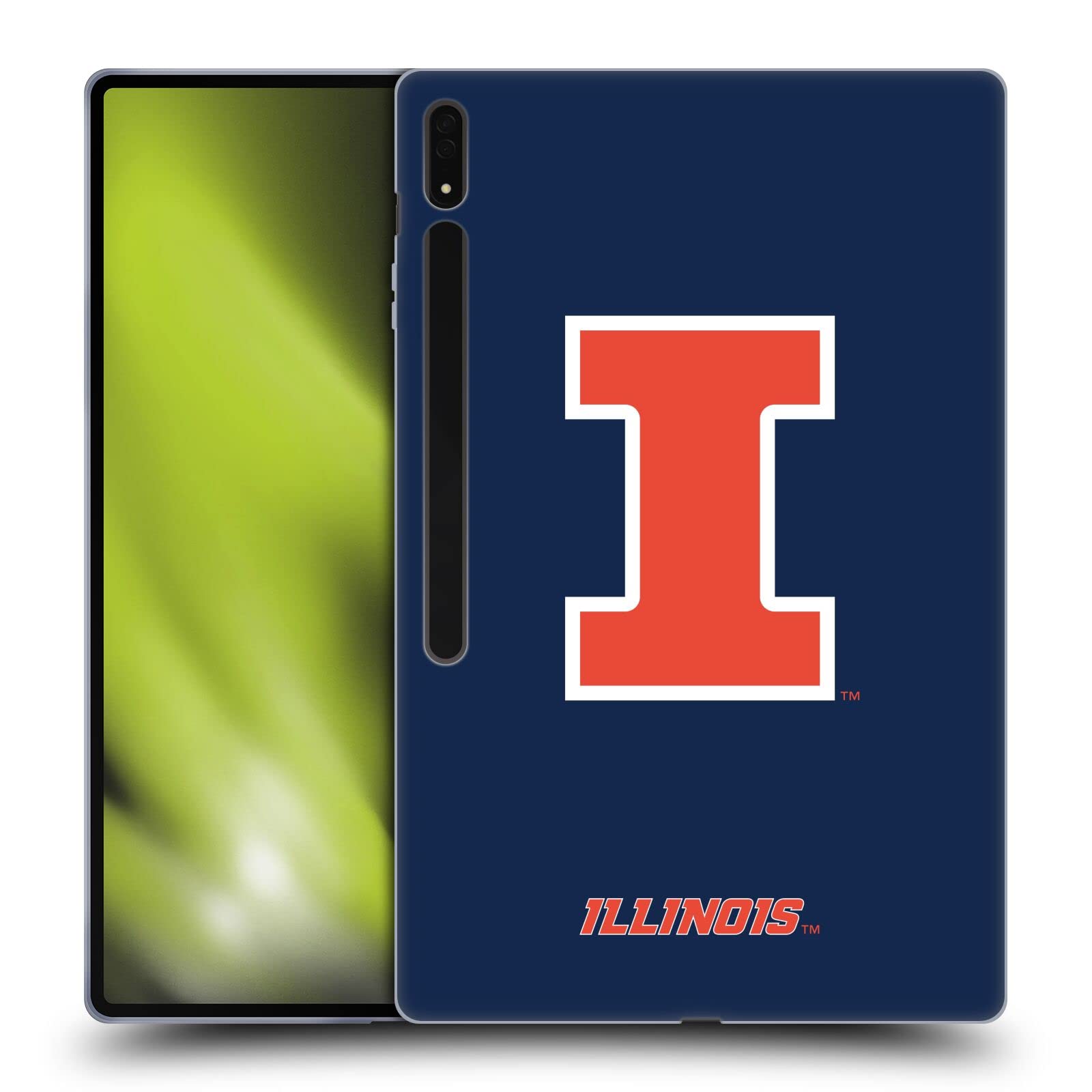 University of Illinois Samsung Galaxy Tab S8 Ultra Case | Officially Licensed U of I Soft Gel Cover | Protective Slim Fit for School, Work & Travel