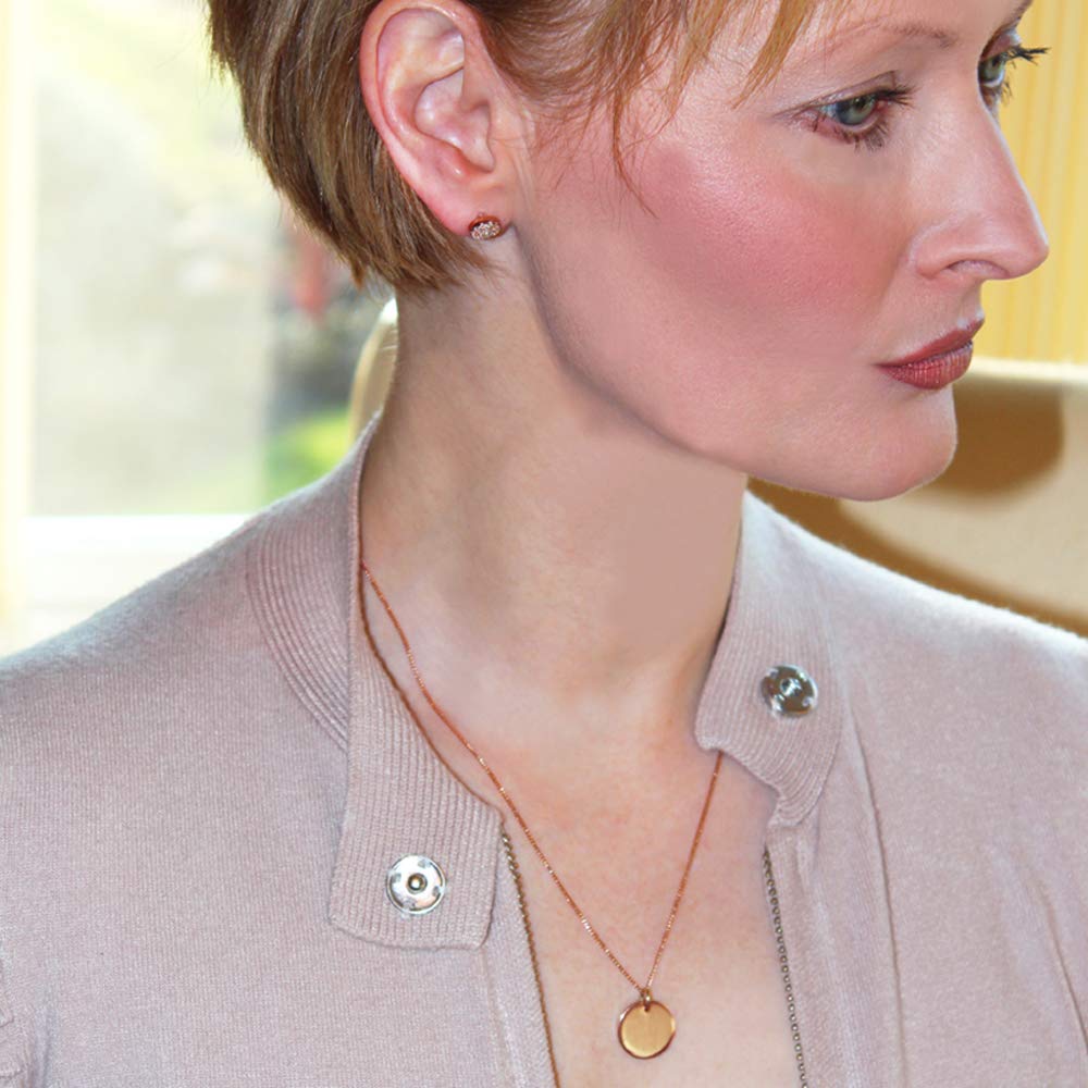 Rose Gold Halo Disc Pendant Necklace for Women - Elegant Jewelry Gift for Her, Mom, Daughter, Girlfriend, Wife | Perfect for Birthday, Anniversary, Valentine's Day & Special Occasions