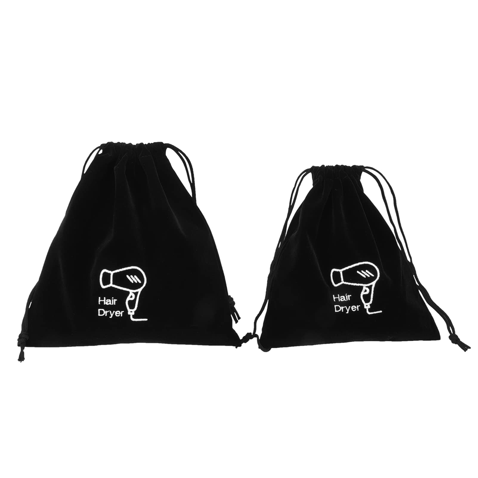 2-Pack Cotton Drawstring Storage Bags for Hair Dryer & Travel Accessories | Dustproof Hair Blower Organizer | Perfect for Travel, Gym & Home Storage