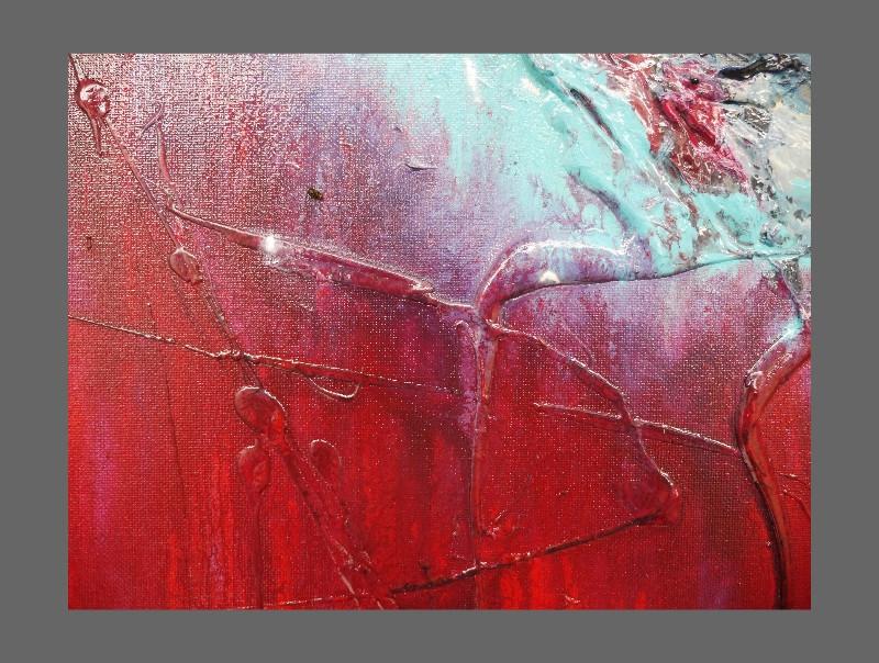 160cm x 60cm Modern Abstract Red Canvas Wall Art Painting - Large Contemporary Home Decor for Living Room, Bedroom & Office