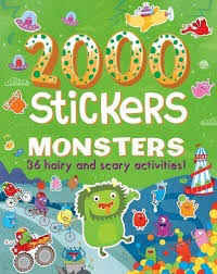 2000 Monster Stickers for Kids - 36 Fun & Scary Activity Sheets - Perfect for Halloween Crafts, School Projects & Party Favors