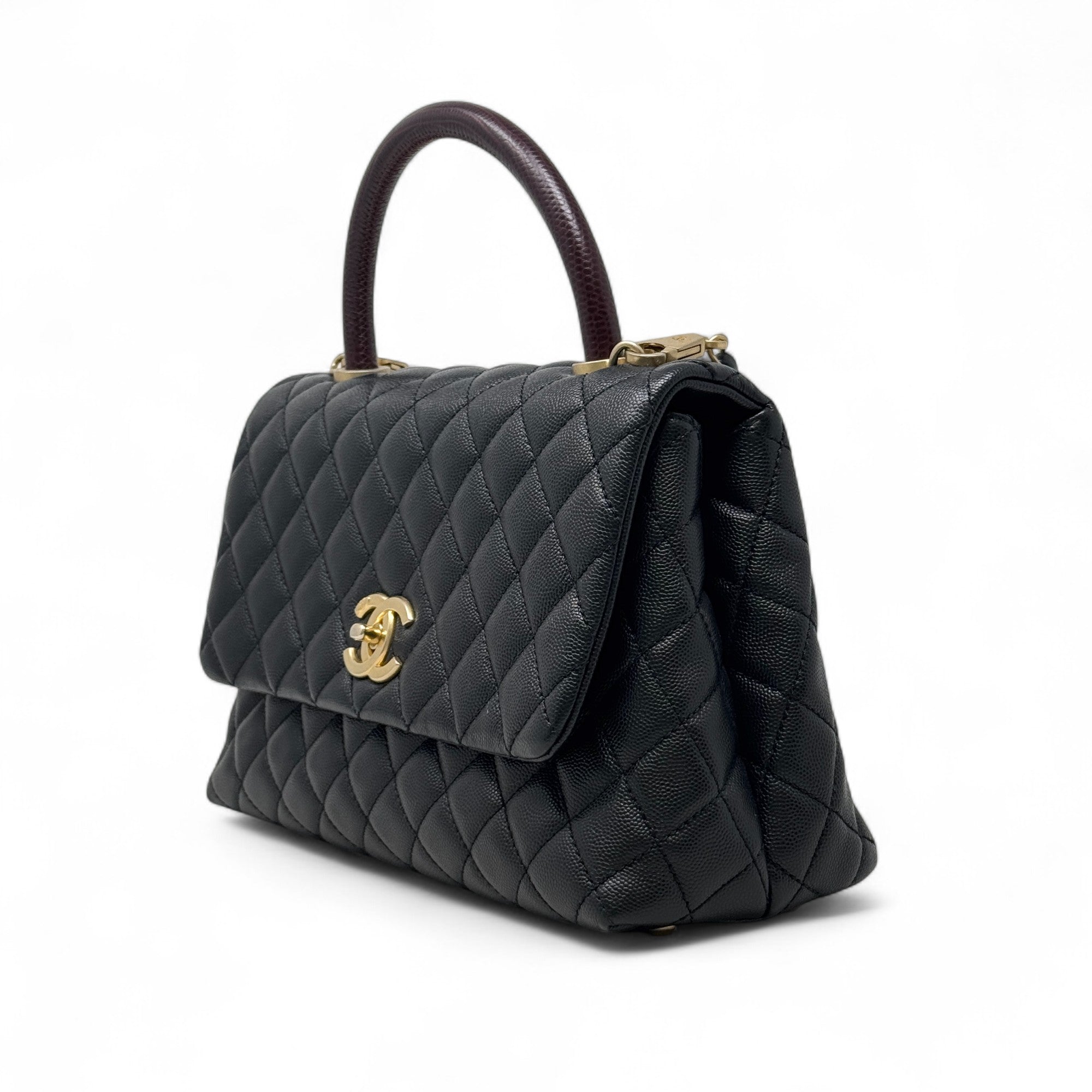 Chanel Black Medium Coco Handle Bag - Luxury Designer Handbag for Women | Perfect for Work, Evening Events & Everyday Use