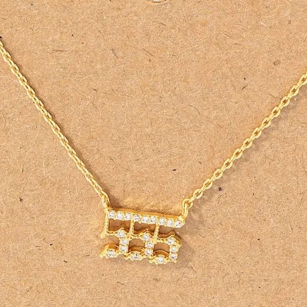 555 Angel Number Necklace for Women - Spiritual Meaning & Manifestation Jewelry - Perfect for Meditation, Yoga & Positive Energy Attraction