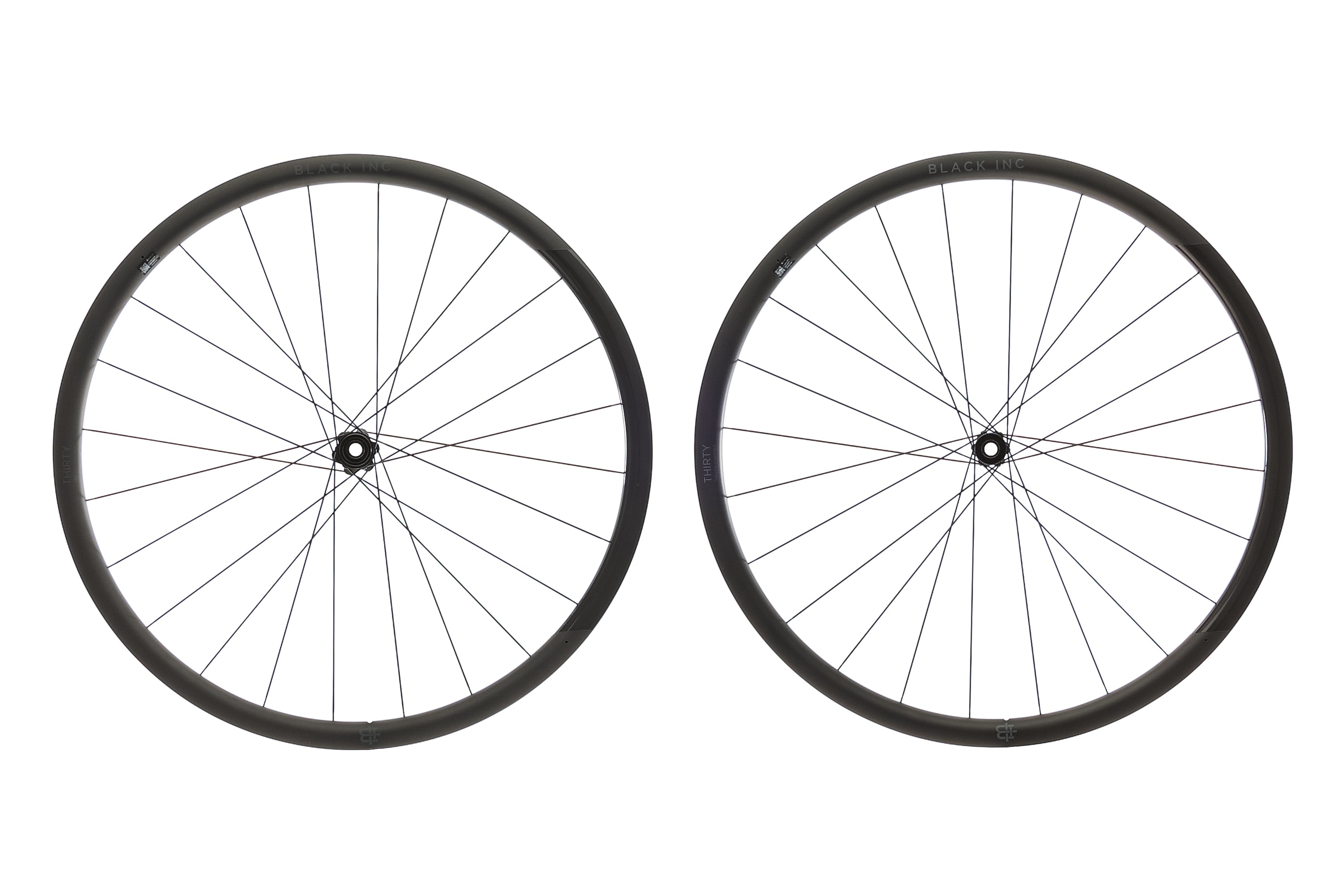 Black Inc THIRTY Carbon Tubeless 700c Wheelset - Lightweight Aero Road Bike Wheels for Racing & Performance Cycling | Perfect for Road Racers & Triathletes