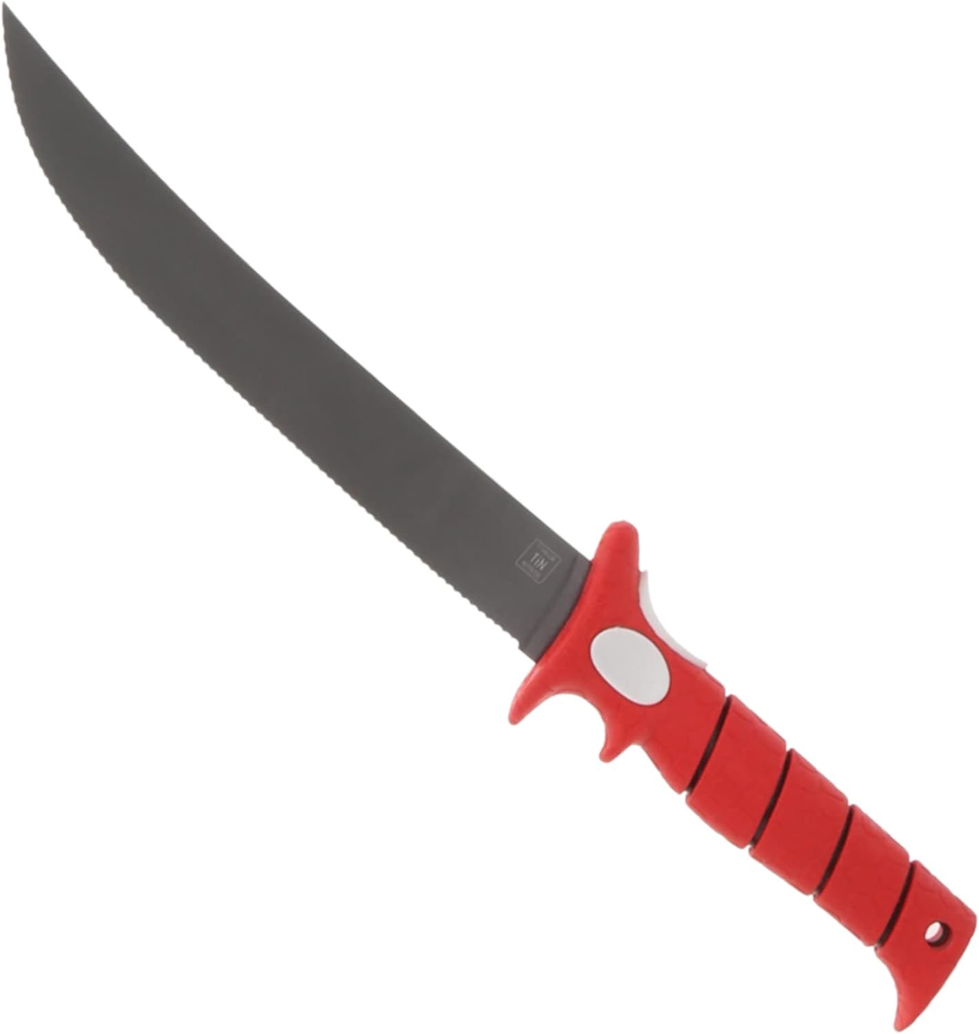 Bubba 9-Inch Serrated Flex Knife with Non-Slip Grip Handle & Sheath - Perfect for Fishing, Camping, and Outdoor Survival Gear