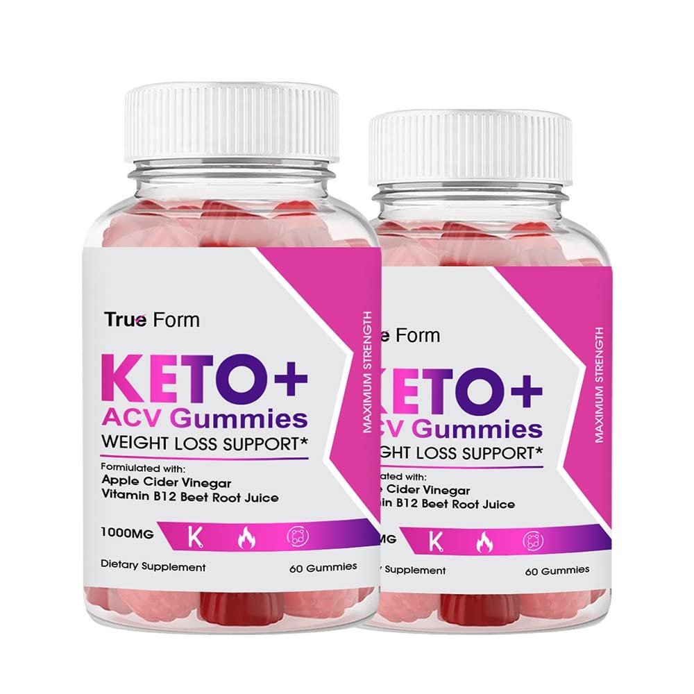 True Form Keto ACV Gummies for Weight Loss (2 Pack - 120 Gummies) | Apple Cider Vinegar Supplement | Supports Metabolism & Appetite Control | Perfect for Keto Diet & Healthy Lifestyle