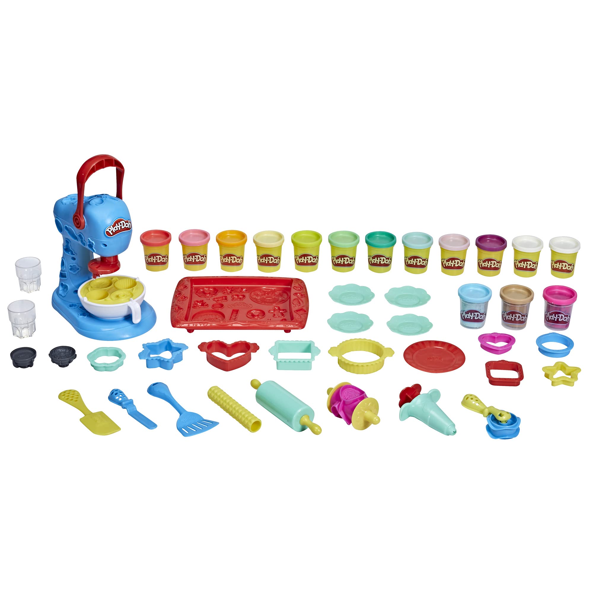 Play-Doh Kitchen Creations Ultimate Cookie Baking Playset - Toy Mixer, 25 Tools & 15 Non-Toxic Play Doh Cans | Amazon Exclusive Toddler Toys for Creative Pretend Play & Early Childhood Development