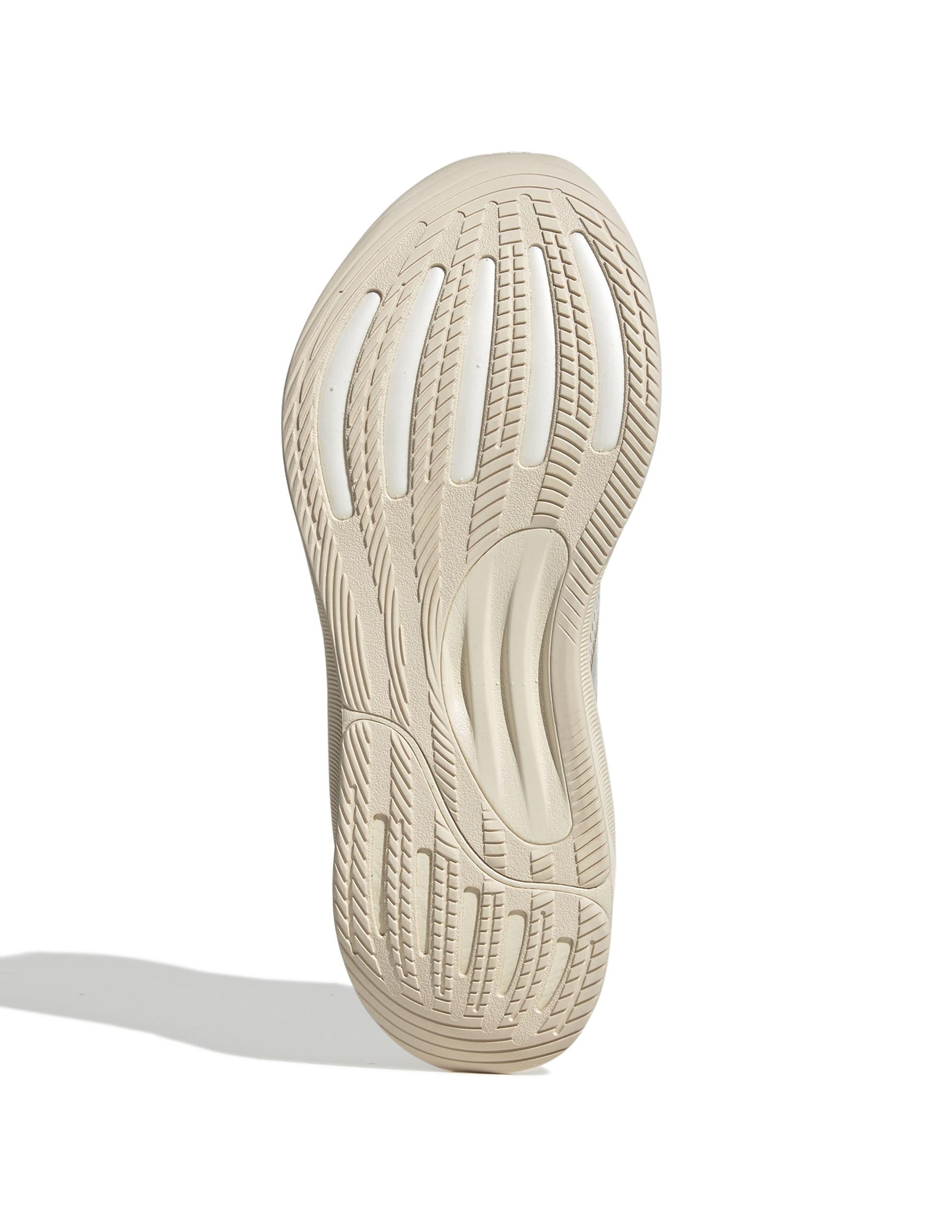 Supernova Stride 2.0 Running Shoes for Men & Women - Lightweight Cushioned Athletic Sneakers in Wonder White/Cyber Metallic/Warm Sandstone - Perfect for Jogging, Gym Workouts & Daily Walking