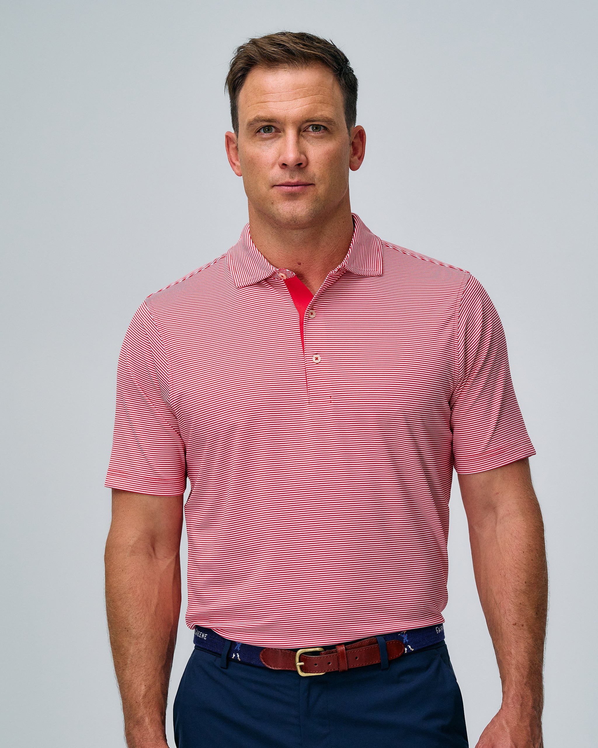 Bryant Stripe Polo Shirt for Men - Classic Cotton Casual Wear for Office, Golf & Outdoor Activities
