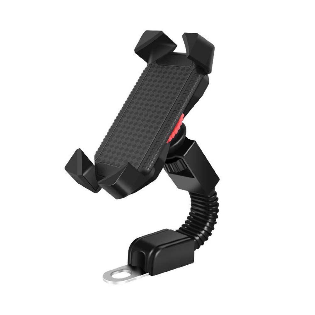 BESPORTBLE Universal Motorcycle Phone Mount - Adjustable Bike Phone Holder for GPS Navigation, Electric Bicycle & Motorbike - Durable Rearview Mirror Phone Stand for Safe Riding & Commuting