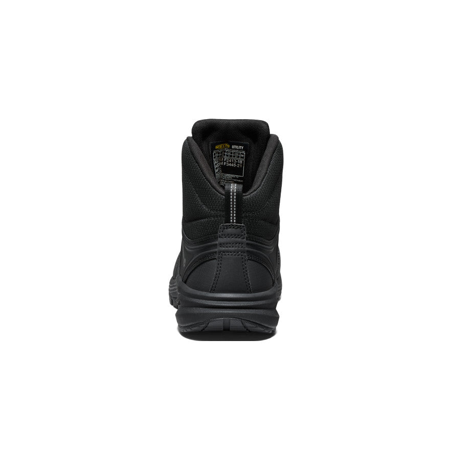 Men's Vista Energy Mid ESD Safety Shoes with Carbon Toe - Black/Black | Electrical Hazard Work Boots for Construction & Industrial Use