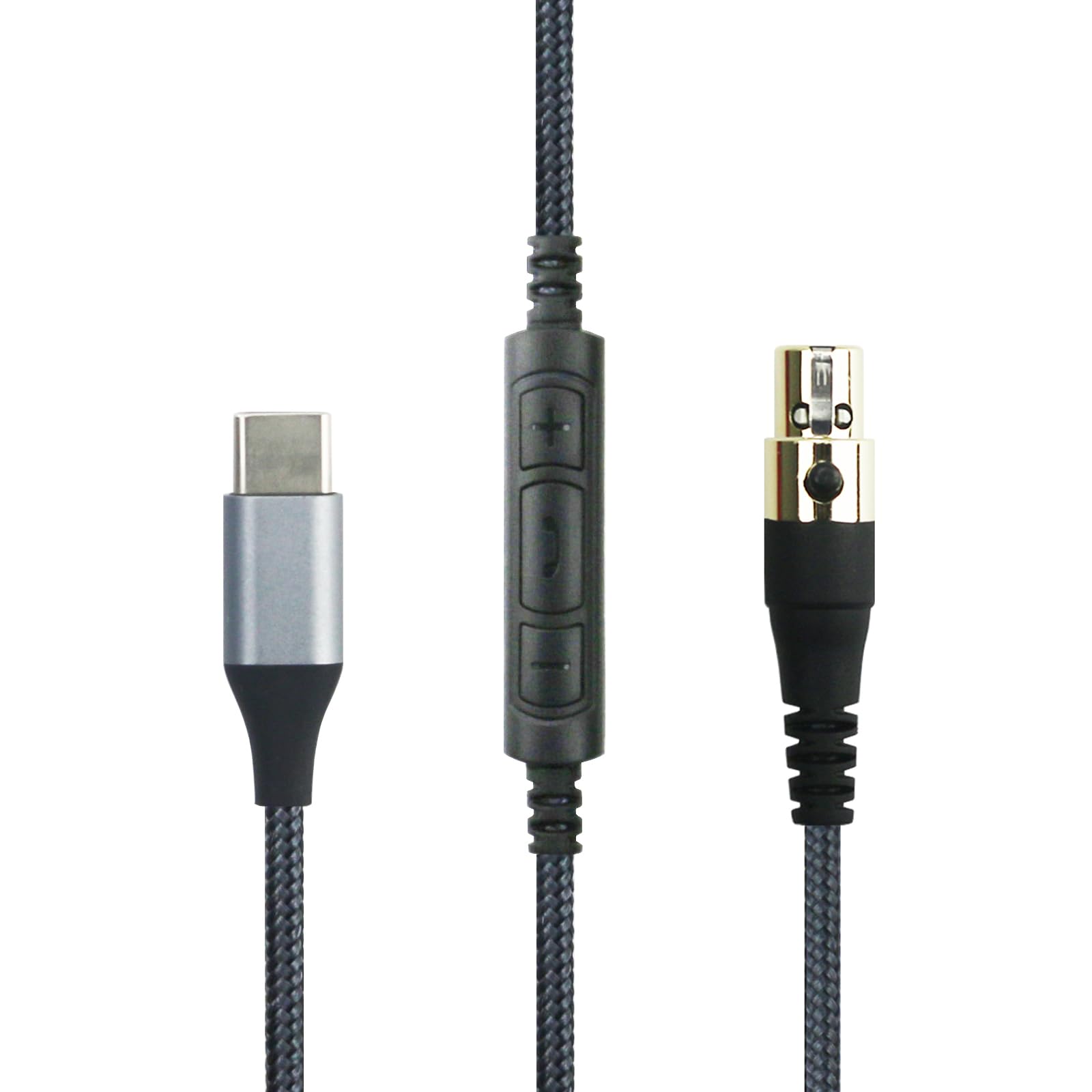 NewFantasia USB C to 3.5mm Audio Cable - Compatible with AKG K240/K240S/K240MKII/Q701/K702/K171/K271s/K271MKII & Pioneer HDJ-2000 Headphones - Works with iPhone 15/16/Pro/Plus/iPad - Perfect for Studio Recording, Gaming & Mobile Music Listening