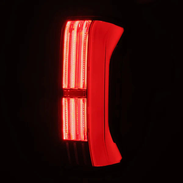 22 24 Toyota Tundra NOVA Series Prismatic LED Tail Lights - Black Red Smoked Lens - Waterproof Brake Lights - For Off-Road & Night Driving Safety