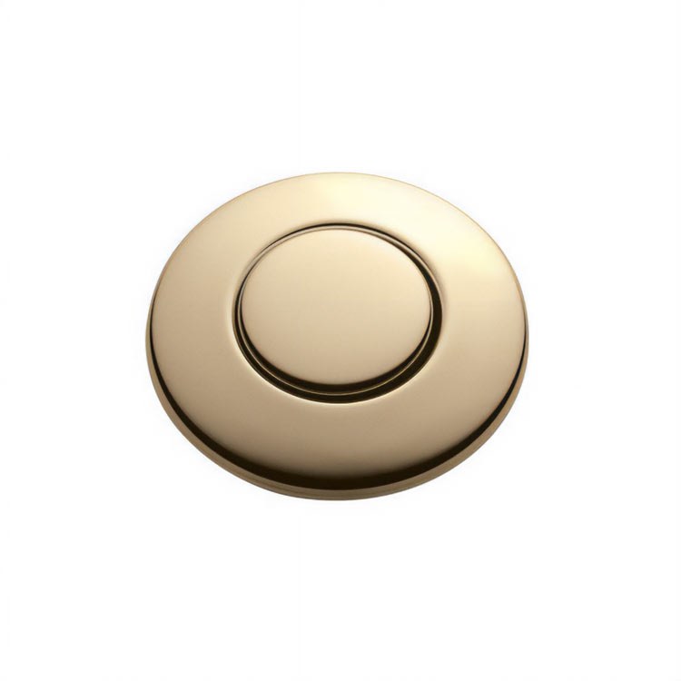 1-3/4 Inch French Gold Plastic Air Switch Button for Garbage Disposal - Easy Installation & Durable Kitchen Sink Accessory for Modern Homes