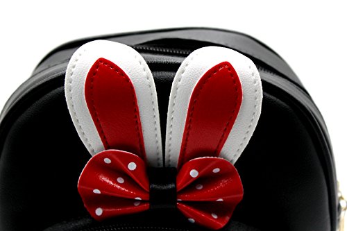 Aibearty Cute Mini Backpack for Women & Girls - Small Shoulder Bag with Bowknot Ears - Perfect for School, Travel, and Everyday Use