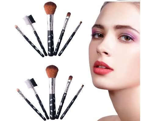 PELO 2-Piece Makeup Brush Set - Foundation, Blush & Eyeshadow Brushes for Women & Girls | Soft Bristle Cosmetic Brush Kit | Perfect for Daily Makeup & Professional Use