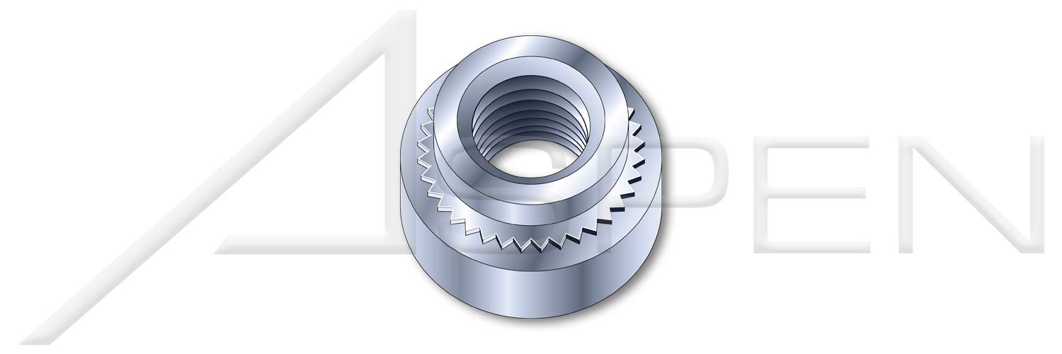 6000 pcs #12-24 Self-Clinching Nuts, Steel Zinc Plated Fasteners for Metal Panels & Electronics Enclosures - Perfect for Sheet Metal Fabrication & DIY Projects