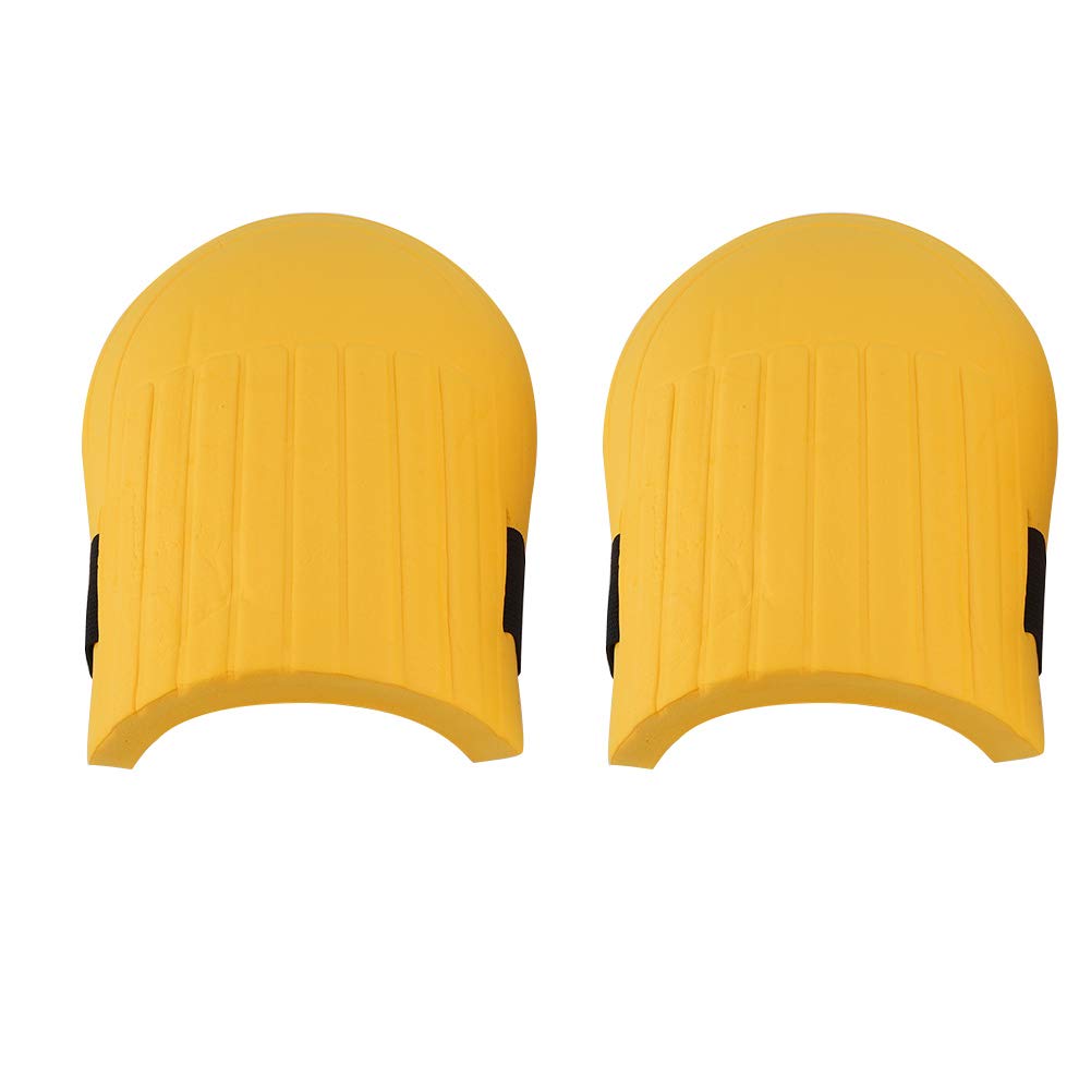 Non-Slip Work Knee Pads - Heavy Duty Gardening, Construction & Lawn Care Knee Protection - Comfortable & Durable Yellow Knee Guards for Outdoor Activities, Flooring Work & DIY Projects