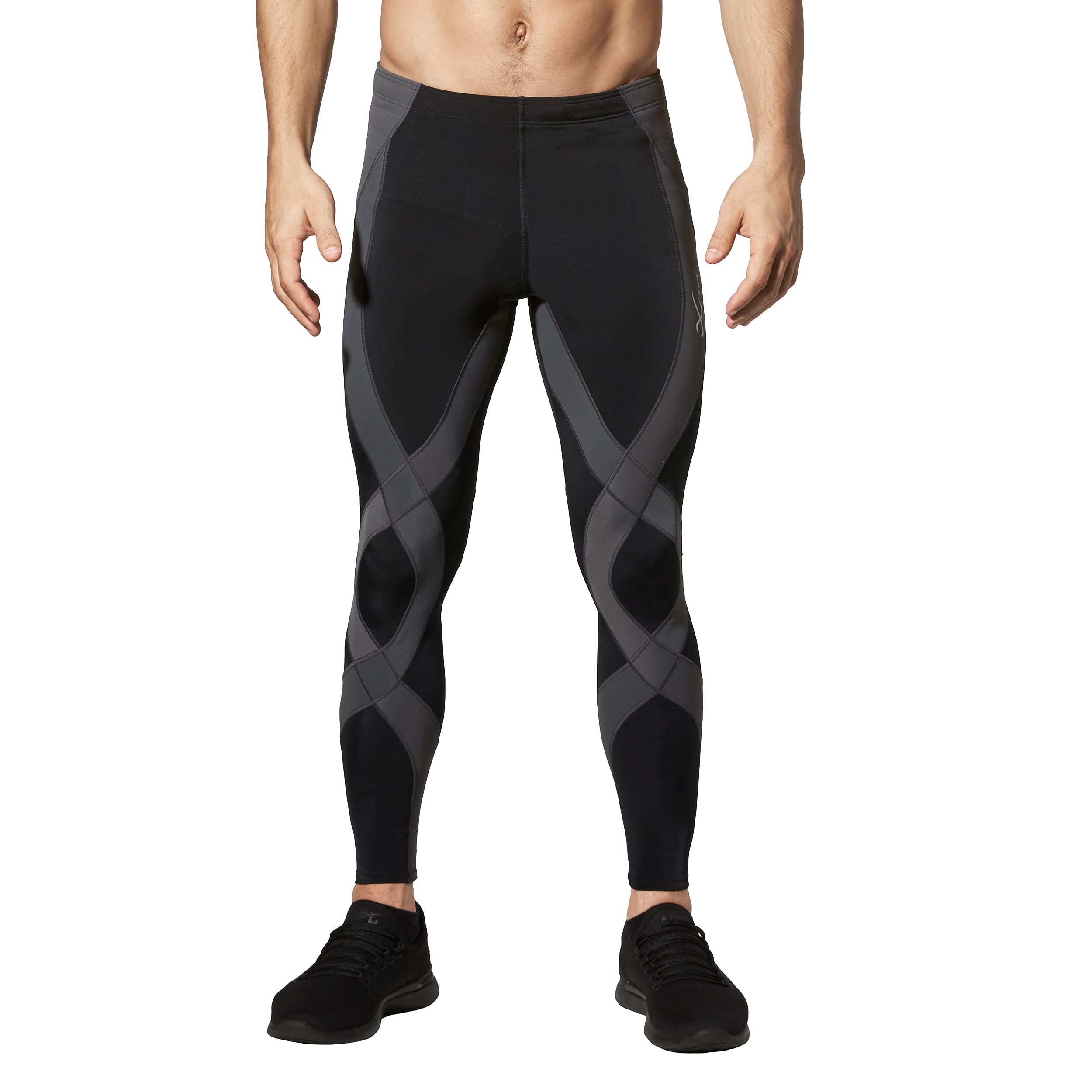 CW-X Men's Endurance Generator Compression Tights - Joint & Muscle Support Running Pants for High Performance Workouts | Ideal for Marathon Training, Gym Sessions & Outdoor Activities