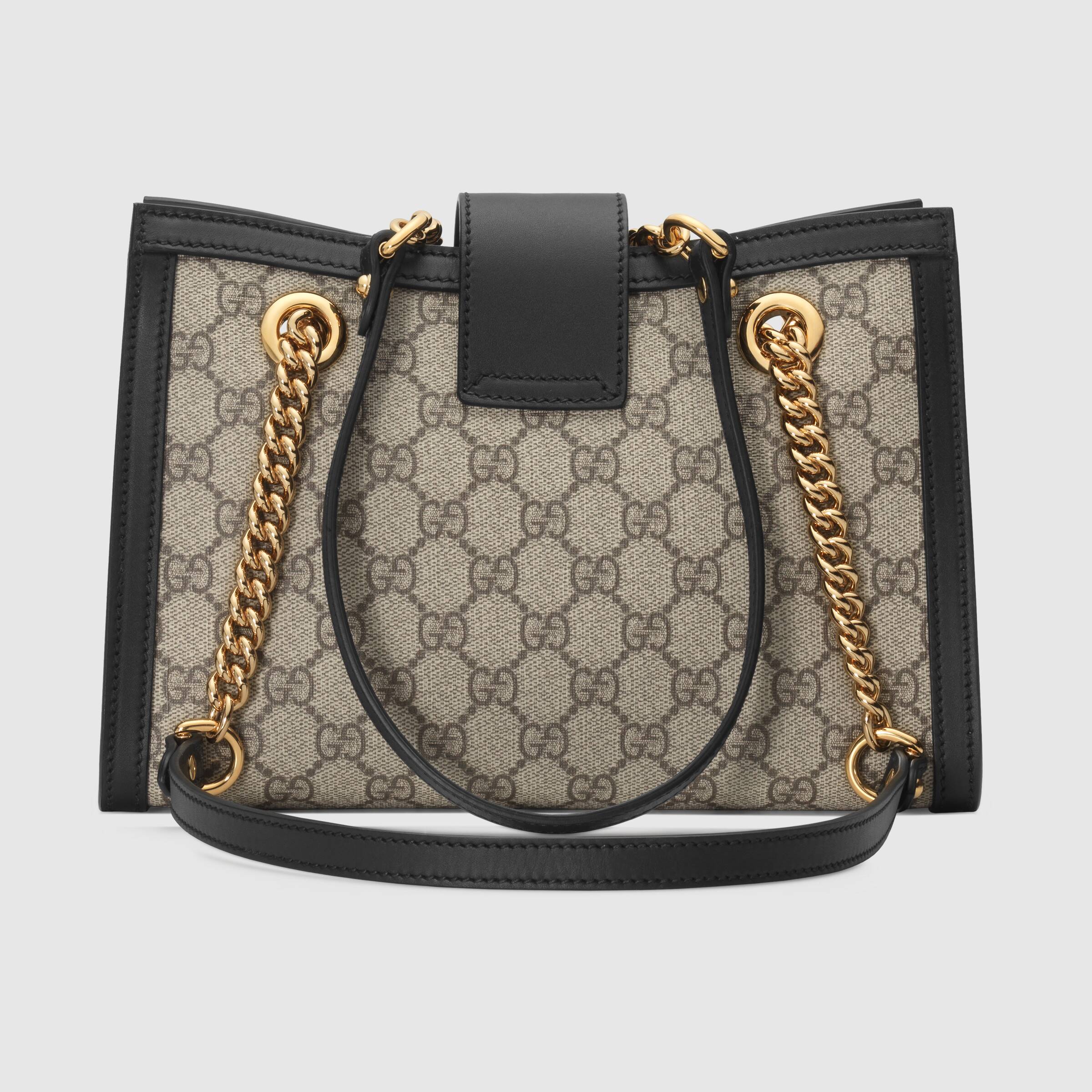 Gucci Padlock Small Shoulder Bag for Women - Black Leather Crossbody Purse with Gold Hardware | Perfect for Work, Travel & Evening Events