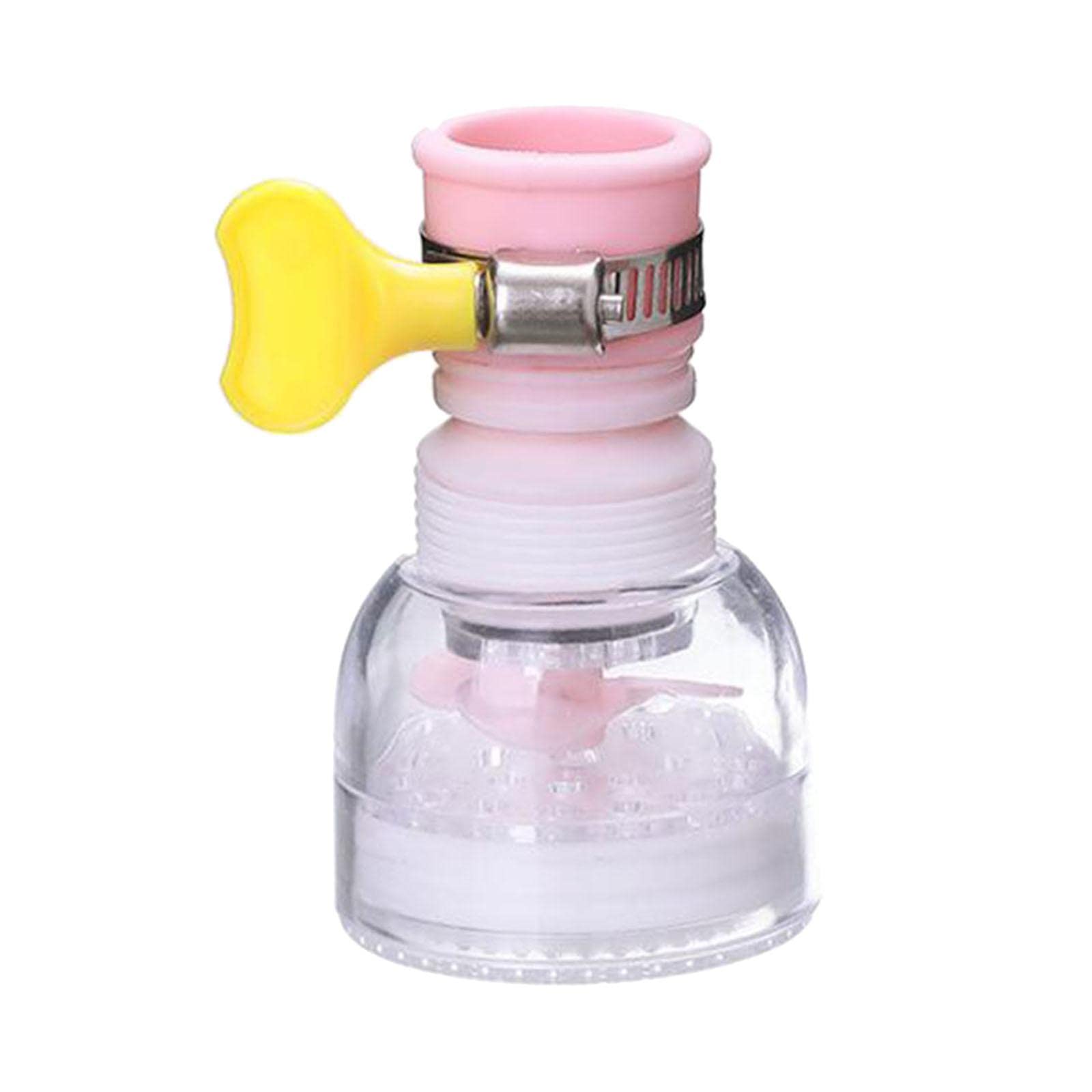 Gazechimp Universal Sink Faucet Water Filter Spray Head - Easy Install Nozzle Filter Adapter Tap Accessories for Bathroom & Kitchen (Pink) - Perfect for Water Conservation & Gentle Hand Washing