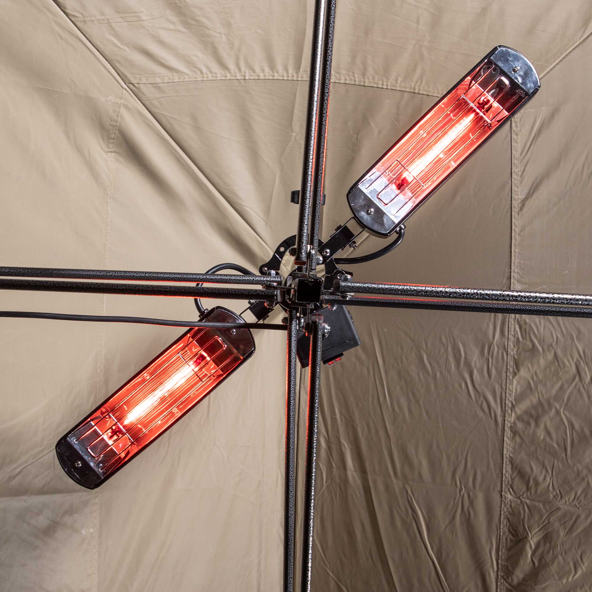 Portable Folding Patio Heater with Infrared Technology - 1600W Outdoor Gazebo & Parasol Heater - Ideal for Backyard, Garden, and Camping Use - Model DG176