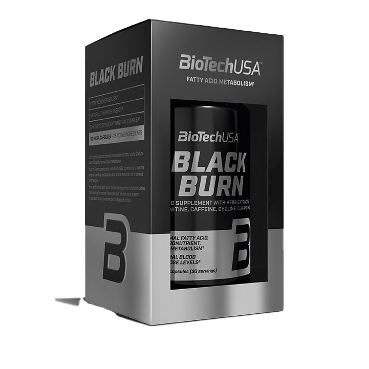 BioTechUSA Black Burn 90 Mega Caps - Premium Fat Burner & Weight Loss Supplement for Men & Women - Boost Metabolism & Energy for Gym, Workouts & Active Lifestyle