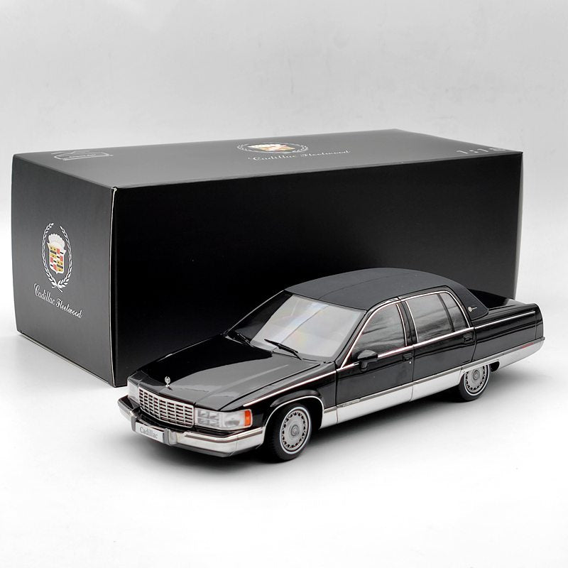 1993 Cadillac Fleetwood Sedan 1:18 Scale Diecast Model Car - Black Collectible Edition | Perfect for Car Enthusiasts, Display Cases & Gift Giving