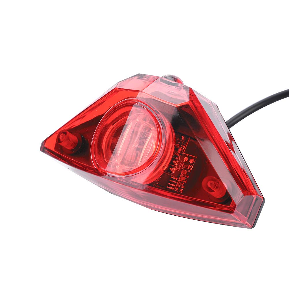 Universal Electric Bike Scooter Tail Brake Light - Bright LED Rear Safety Warning Lamp for Bicycles & E-Bikes | DIY Accessory for Night Riding & Commuting